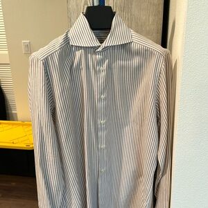 Suit Supply Egypitan Cotton Slim Fit Dress Shirt, size 15.5 Slim Fit